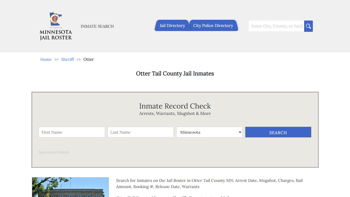 Otter Tail County Jail Inmates | Jail Roster Search